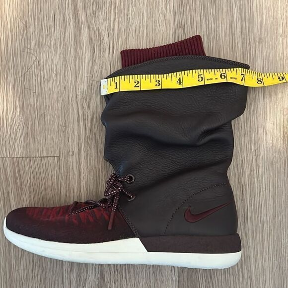 Nike Roshe Two Flyknit Hi 861708-600 Deep Burgundy-
Red Women Size 10 Boots - Picture 12 of 13